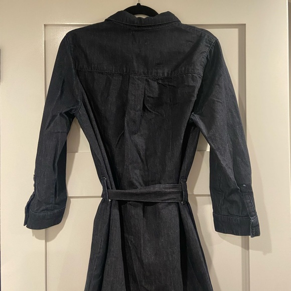 Iris and ink dark wash denim shirt dress - Picture 4 of 7